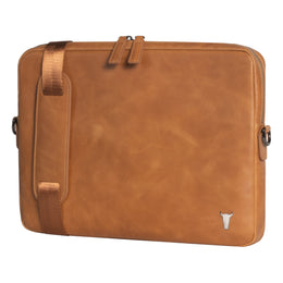 Tan Leather Messenger Bag