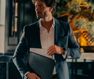 Leather Laptop Sleeve for 13" and 14" Apple MacBook