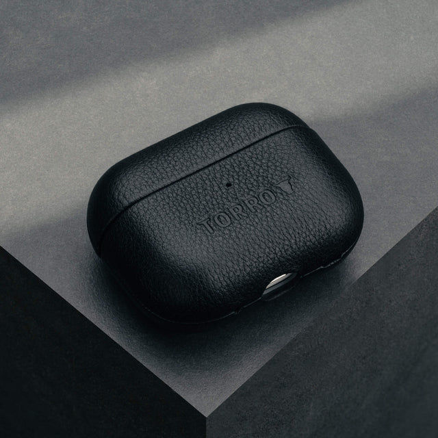 Black Leather AirPods Pro (3rd Gen) Case