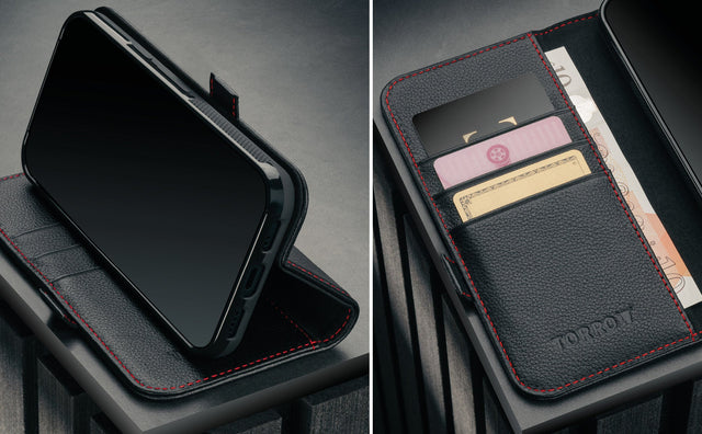Coque en cuir pour Google Pixel 10a (avec fonction support) Feature Focus