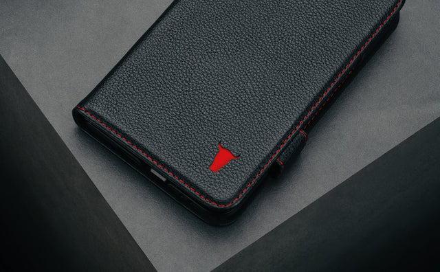 Coque en Cuir pour Google Pixel 9 Pro Fold Feature Focus