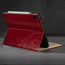 Integrated stand function of the Red Leather Case for iPad Air