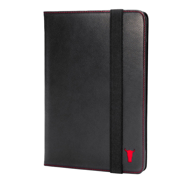 Black Leather (with Red Stitching) Case for iPad mini 6 (2021)