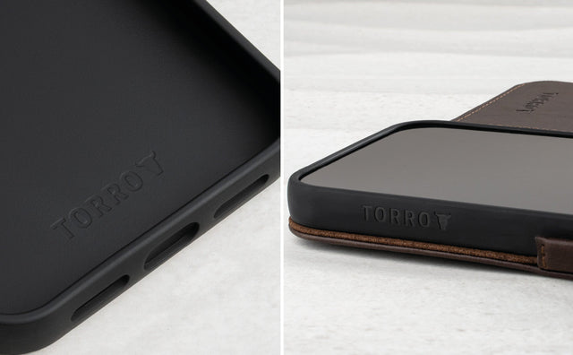 Coque en Cuir pour iPhone 14 Plus (avec fonction support) Feature Focus