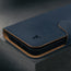 Blue Nubuck Leather Case (with detachable cover) for iPhone 15 Pro Max