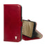 Red Leather Wallet Case for iPhone 15 Pro Max