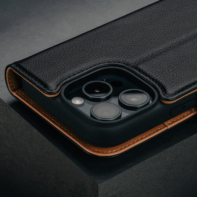 Coque Détachable en Cuir pour iPhone 16 Pro (MagSafe)