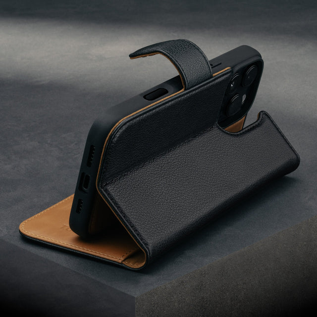 Coque Détachable en Cuir pour iPhone 16 Pro (MagSafe)