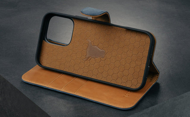Coque Détachable en Cuir pour iPhone 16 Pro (MagSafe) Feature Focus