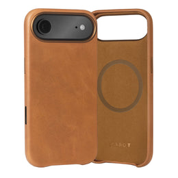 Tan Leather Bumper Case for iPhone 17 Air