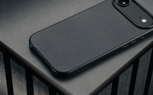 Coque bumper en cuir pour iPhone Air (compatible MagSafe) Feature Focus