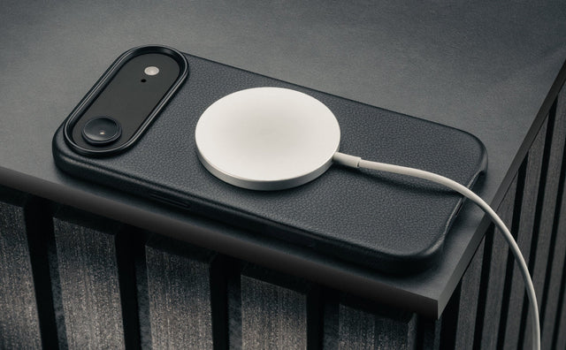 Coque bumper en cuir pour iPhone Air (compatible MagSafe) Feature Focus