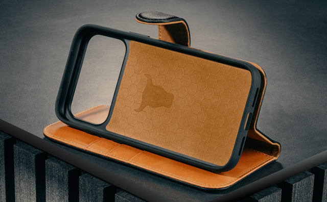 Coque en Cuir pour iPhone 17 Pro (avec protection amovible et compatible MagSafe) Feature Focus