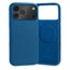Slimline Cobalt Blue Leather Bumper Case for iPhone 17 Pro Max
