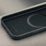 Microfibre lines frame of the Black Leather Bumper Case (with Camera Stand) for iPhone 18 / 17 Pro Max