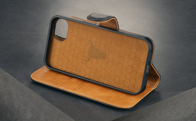 Coque Détachable en Cuir pour iPhone 17e / 16e (MagSafe) Feature Focus