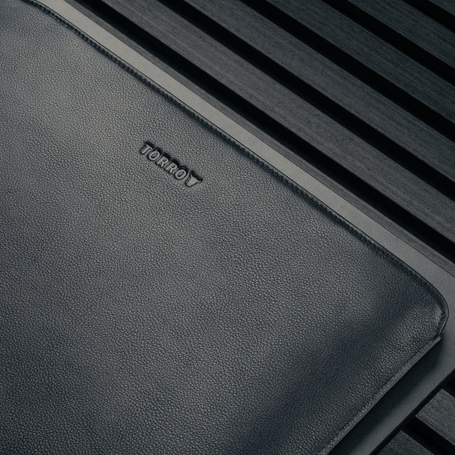 Noir Housse en Cuir MacBook Pro / MacBook Air