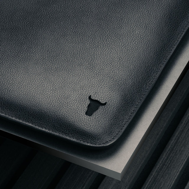 Noir Housse en Cuir MacBook Pro / MacBook Air