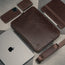 Dark Brown Leather Messenger Bag