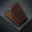 Back of the Dark Brown Leather Money Clip