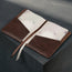 Inside of the Dark Brown Leather Passport holder