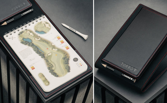 Porte-Carte de Score de Golf en Cuir et Carnet de Parcours (édition PRO) Feature Focus