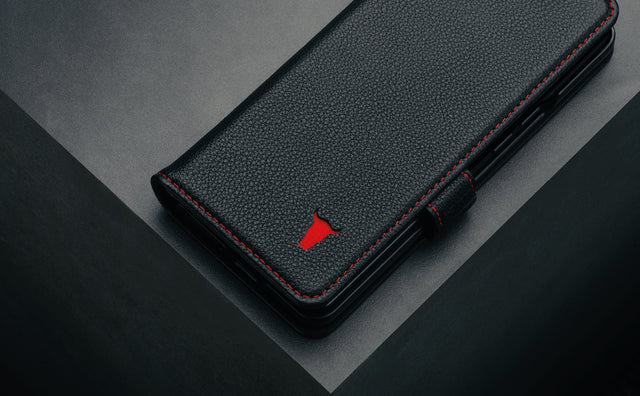 Coque en Cuir pour Galaxy Z Fold6 Feature Focus