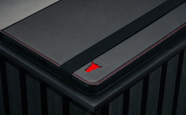 Coque en Cuir pour Galaxy Tab A9+ Feature Focus