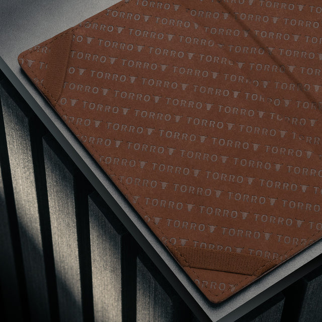 Microfibre lining of the Dark Brown Leather Golf Scorecard Holder