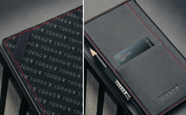 Porte-Carte de Score de Golf en Cuir Feature Focus