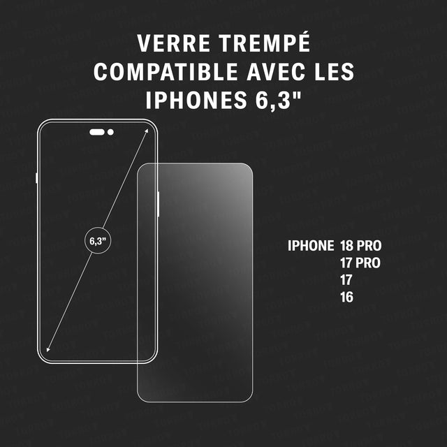 Supported models of the Tempered Glass Screen Protector for iPhone