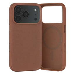 Brown Woven Fabric Bumper Case for iPhone 17 Pro Max