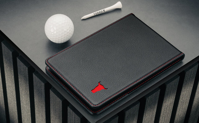 Porte-Carte de Score de Golf en Cuir et Carnet de Parcours Feature Focus