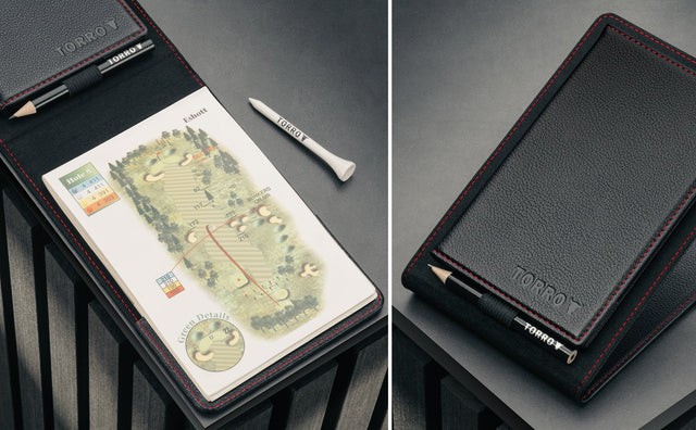 Porte-Carte de Score de Golf en Cuir et Carnet de Parcours Feature Focus