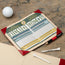 Detachable scorecard holder from the Red Golf Scorecard Holder and Yardage Book Cover